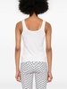 logo-jacquard sleeveless top