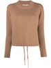 cashmere drawstring-hem jumper