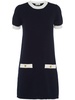 round-neck shift dress