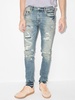 P001 Vintage distressed-finish skinny jeans