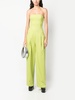 strapless straight-leg jumpsuit