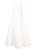 Belinda lace-panel gown