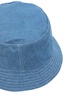 logo-patch denim bucket hat