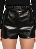 logo-buckle belted shorts