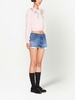 low-rise denim mini shorts