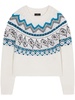 Antarctic jacquard virgin-wool jumper