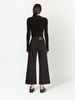 cropped cotton twill culottes