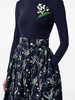 floral-embroidered fine-knit jumper