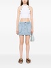 The Accordion Fun Dip Mini denim skirt