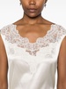 lace-embellished blouse