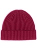 ribbed-knit beanie