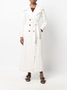 Long Sangallo leather trench coat 