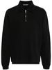 half-zip cotton sweatshirt