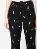 cropped floral-print trousers