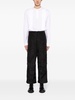 high-waisted cropped trousers 