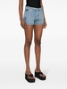 mid-rise denim shorts