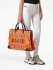 logo-print cotton tote bag