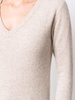 V-neck wool-silk jumper