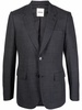 single-breasted wool suit jacket 