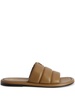 Harmande quilted leather slides