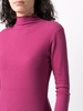 long-sleeved ribbed-knit top