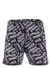 calligraphy-print drawstring swim shorts