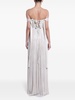 Silver-ToneSerene Draped Gown