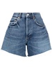 Annabelle raw-cut denim shorts