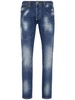 paint-splatter regular-fit jeans