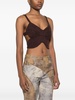 butterfly sleeveless crop top