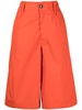 wide-leg cotton bermuda shorts