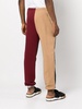 Colourblock panelled track pants