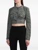 Regenerated Camo cropped jacket