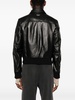 embossed leather aviator jacket