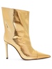 Alex metallic finish 105mm ankle boots