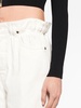 ruffled paperbag-waist wide-leg jeans