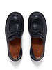 penny-slot leather loafers