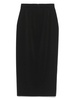 slit-detailed midi skirt