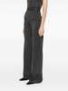 rhinestoned wide-leg trousers