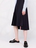 Super 120s twill pleated skirt