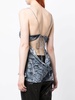 denim-print camisole