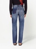 straight-leg denim trousers