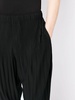 plissé cropped drop-crotch trousers