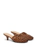 Spilla 45mm woven leather mules