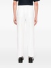 straight-leg linen trousers