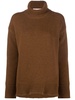 long-sleeve cashmere-blend jumper