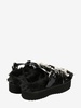 faux fur platform sandal