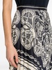 paisley-print pleated skirt