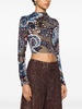 jacquard velvet top