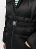 zip-up hooded puffer jacket